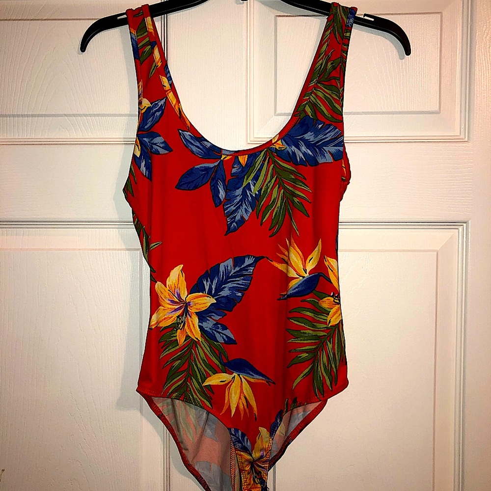 Charlotte Russe Tropical Bodysuit